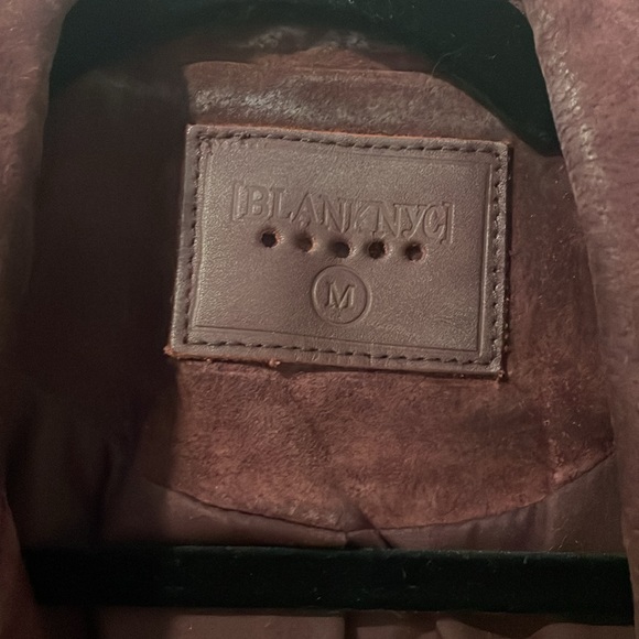 Blank NYC Burgundy Suede Moto Jacket - M - Picture 4 of 7